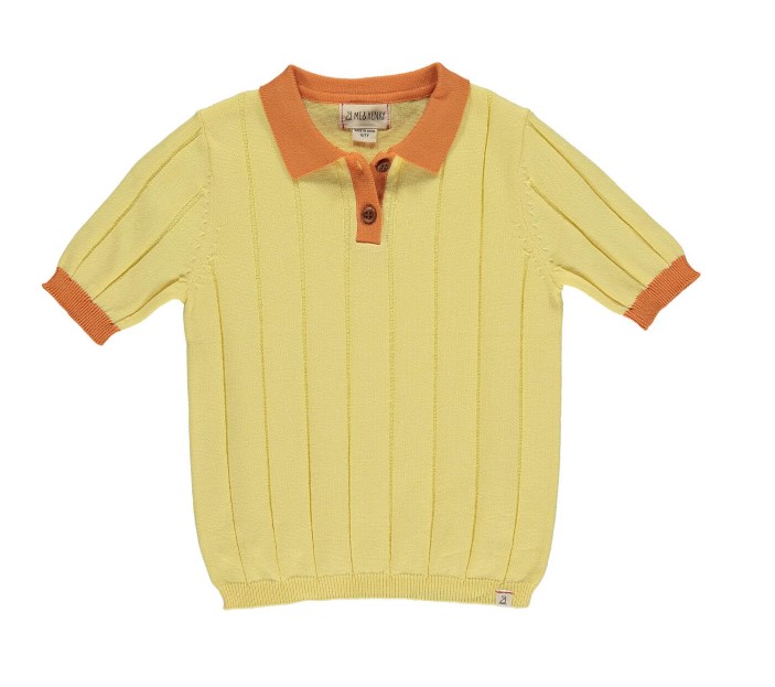 VIntage 1990s Kitestrings Boys 4 Yellow Fishing Pole Emboridered Polo Shirt